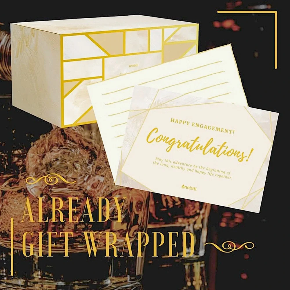 [5x$25] ⭐️ NEW 2-Pack Mr. & Mrs. Wedding Shot Glass Set Engagement Gift - NWT
